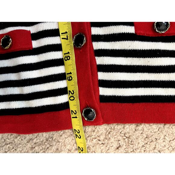 Women's Vintage Striped Norton Studio Cardigan M - Picture 3 of 6